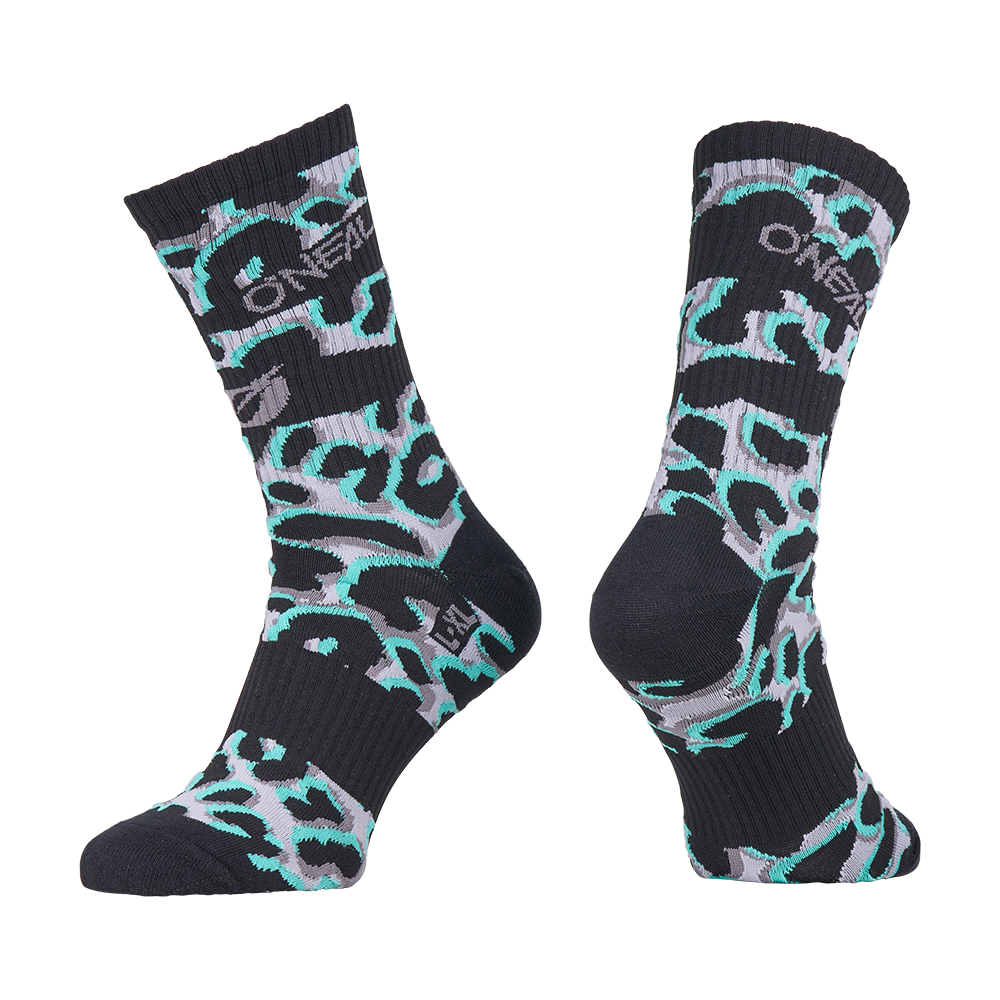 0358-29.png Вело чорапи O'NEAL MTB PERFORMANCE WILD BLACK/TEAL V.26 - Image 1