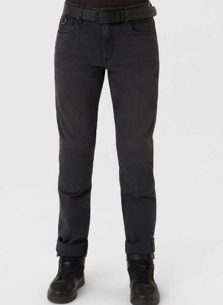 Мото дънки PANDO MOTO ROBBY BLACK LONG- Slim-fit Cordura®
