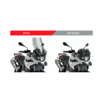 Слюда Touring Plus BMW F750GS 18-24, G850GS 18-23, F850GS Adventure 19-23 Smoke за мотори стандартно OEM със спортна слюда - Image 2