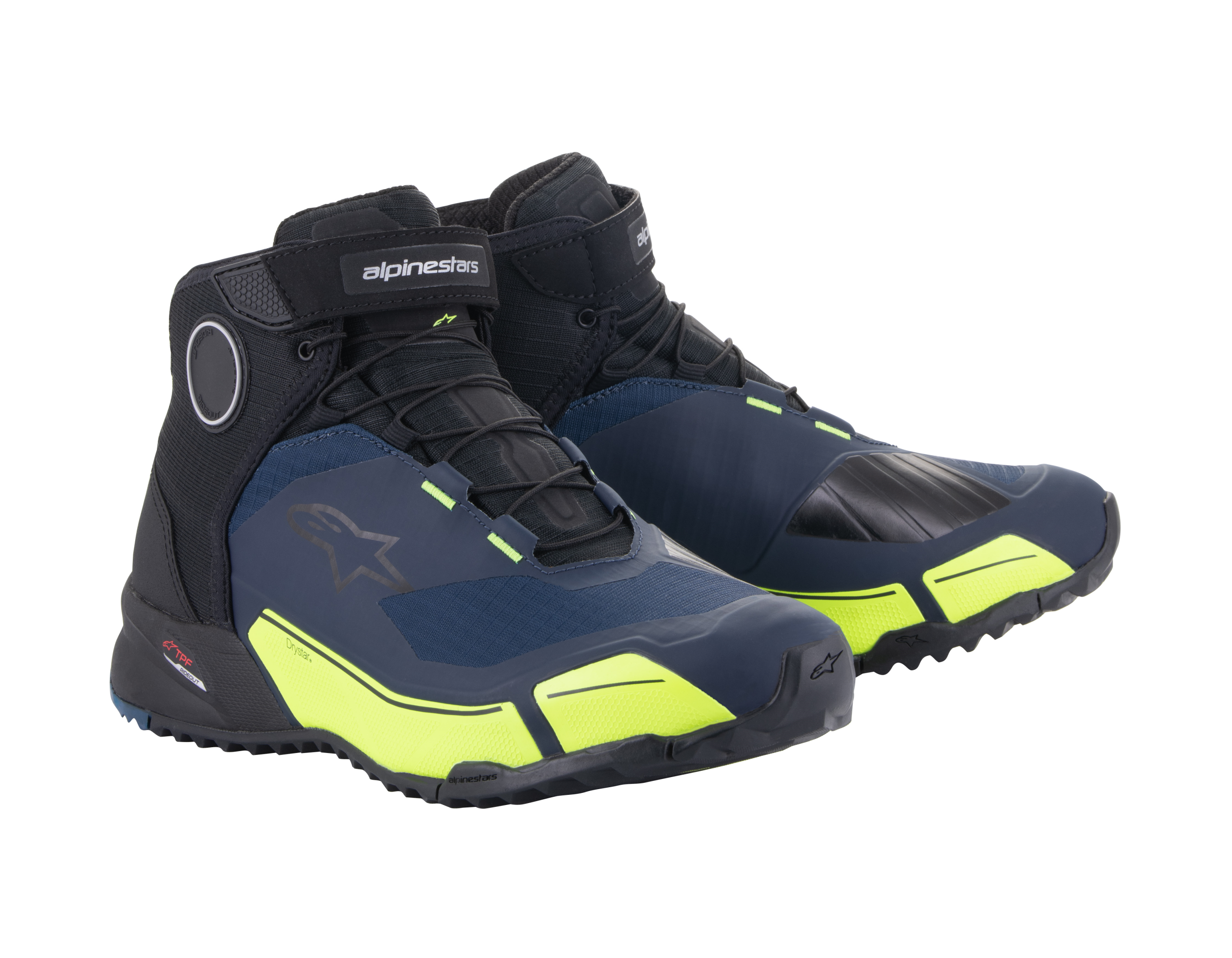 38cd155faea9aae64c0a748ad5d0dbc4.png Мото боти ALPINESTARS CR-X Drystar® BLACK/BLUE/YELLOW - Image 1