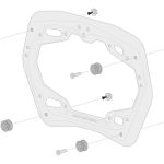 Монтажен комплект странични куфари SW-MOTECH Adapter for PRO Side Carrier