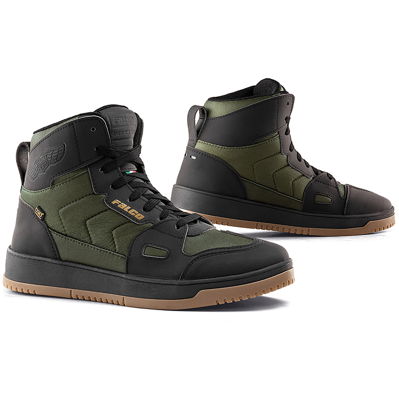 640_harlemlady_army-green_c3f98b8.jpg Дамски мото боти FALCO HARLEM ARMY GREEN - Image 1