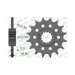 Преден зъбак 16 Зъба/ 520 Honda 750 X-ADV 17-24, NC700/750, CTX700 14
