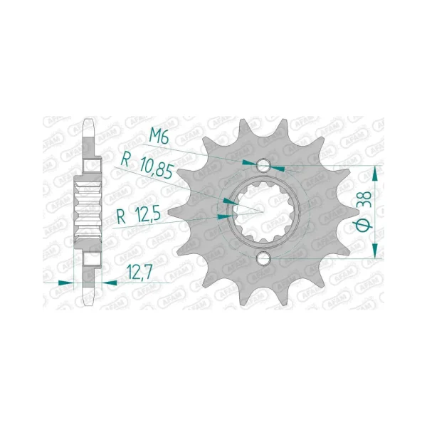 Преден зъбак 15 Зъба/ 520 Kawasaki KLR650 95-14, KLX650 93-02