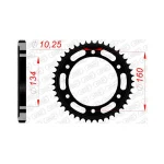Заден Стоманен Зъбак 40 Зъба/ 530 Honda CBR1000RR 04-16, CBR900RR 00-03, VTR1000 00-06
