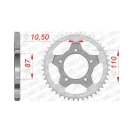 Заден Стоманен Зъбак 45 Зъба/ 525 Suzuki GSF650N/S Bandit 07-15, GSX650F/FA 08-16, SV650N 99-10, SV650SA 07-13