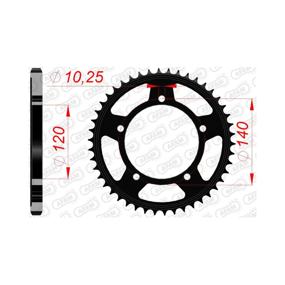 656593-afam-rear-steel-sprocket-14604-48-2.webp Заден Стоманен Зъбак 48 Зъба/ 525 Suzuki DL1000A 14-19, DL650A 07-24, GSX-R600 01-10, GSX-R750 00-10, V-Strom 650/1050 23-25 - Image 1