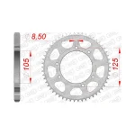 Заден Стоманен Зъбак 50 Зъба/ 428 Derbi, Reiju, Malaguti и Yamaha XT125