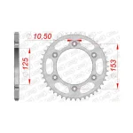 Заден Стоманен Зъбак 45 Зъба/ 520 Honda XR650L 93-23, CRF250M 13-16, CRF250L 12-15, CRF250LA 17-21
