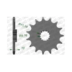 Преден зъбак 15 Зъба/ 520 Suzuki DR250/350, DR-Z250/400, RM/RMX250; Kawasaki KLX400 03-04