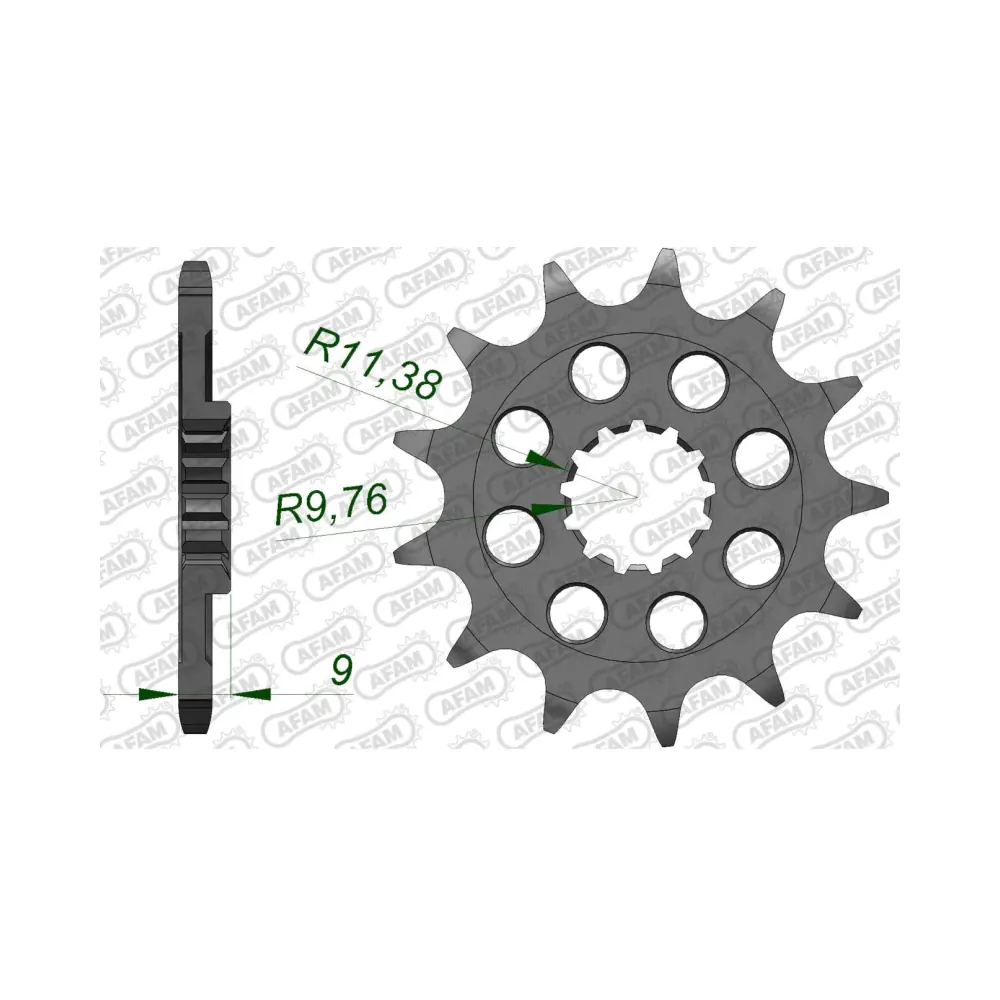 657115-afam-front-sprocket-22311-13-2.webp Преден зъбак 13 Зъба/ 520 Suzuki RM-Z250 13-24 - Image 1