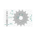 Преден зъбак 15 Зъба/ 520 KTM 390 RC/Duke 14-23, 390 Adventure 20-23; Husqvarna 401 Svartpilen/Vitpilen 17-23