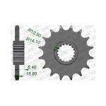 Преден зъбак 17 Зъба/ 525 BMW F650/700/800GS; Husqvarna Nuda 900/900R 12-13