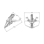 Механизъм за регулиране позицията на слюдата ръчен Yamaha MT-09 17-20 - Image 6