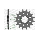 Преден зъбак 16 Зъба/ 520 Yamaha FZ8N/S Fazer 10-16, MT07/09/10, YZF R1 15-22, YZF R7 22-24
