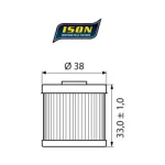 Маслен филтър ISON116 Honda CRF/TRX - Image 2