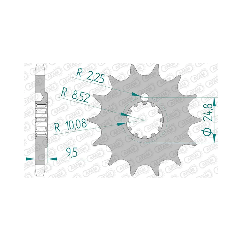 660324-94202-2.webp Преден зъбак 428 KTM SX85, Husqvarna TC85, Gas-Gas MC85 - Image 1