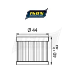 Маслен филтър ISON131 Suzuki DR/ GS/ GSX-S/ GSX-R - Image 2