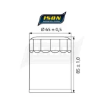 Маслен филтър ISON148 Yamaha FJR1300 01-12 - Image 2