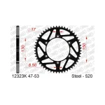 Заден стоманен зъбак K-Sprocket 520 Yamaha - Image 2