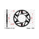 Заден стоманен зъбак K-Sprocket 520 KTM, Husqvarna, Gas-Gas - Image 2
