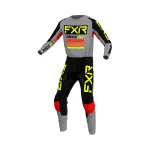 Тениска Clutch Pro MX22 Grey/Black/Hi Vis - Image 3