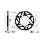 Заден стоманен зъбак K-Sprocket 520 Gas-Gas/Beta/Sherco - Image 2