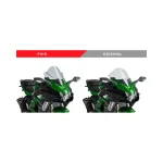 Слюда Z-Racing Kawasaki H2 1000 SX 18-21 Smoke - Image 2