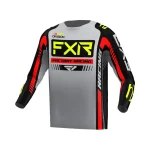Тениска Clutch Pro MX23 Grey Black Hi Vis