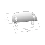 Регулируема слюда Clip-On 230X90MM. C/SMOKE - Image 2
