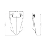 Слюда Touring с втора слюда Yamaha Tracer 9 21-24, Tracer 9 GT 21-24 Smoke - Image 2