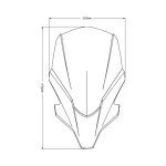 Слюда New Generation Touring Yamaha MT-07 21-24 Smoke - Image 5