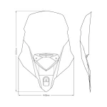 Слюда Touring Triumph Tiger Sport 660 22-25 Clear - Image 3