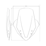 Слюда Touring Honda NT1100 22-24 Smoke - Image 6