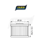 Маслен филтър ISON112 Honda, Kawasaki, Gas Gas - Image 2