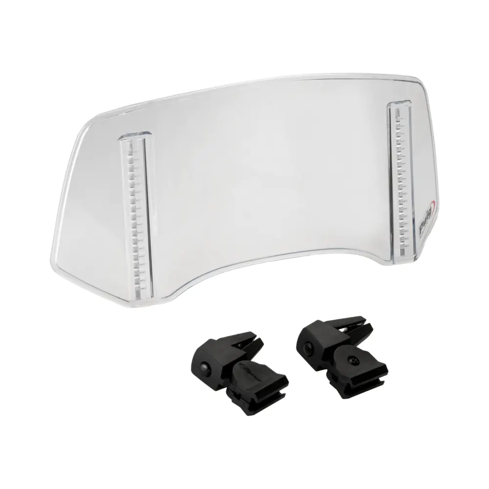688634-puig-multi-adjustable-visor-2-3.webp Регулируема допълнителна слюда clip-on 300x130mm clear - Image 1