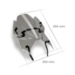 Слюда New Generation Sport GSX-S 1000 21-24, GSX-S 950 22-23 Dark Smoke - Image 3