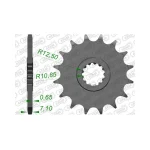 Преден зъбак 15 Зъба/ 520 Kawasaki KFX450R 08-14, Ninja ZX6R 07-25