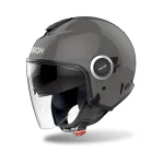 Скутерска каска Helyos Color Dark Grey Gloss