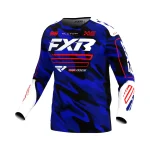 Тениска Clutch MX25 Blue Camo Red