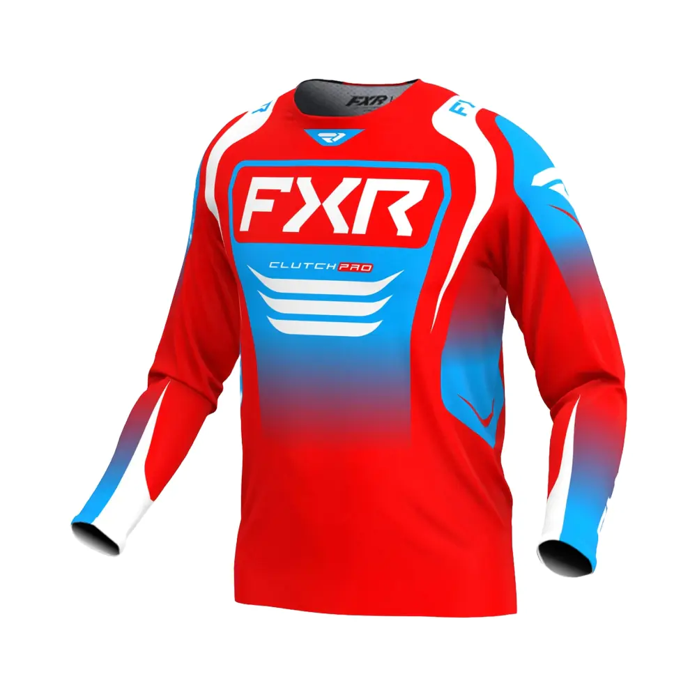 695500-fxr-clutch-pro-mx-jersey-253327-2001-1-2.webp Тениска Clutch Pro MX25 Red White Cyan - Image 1