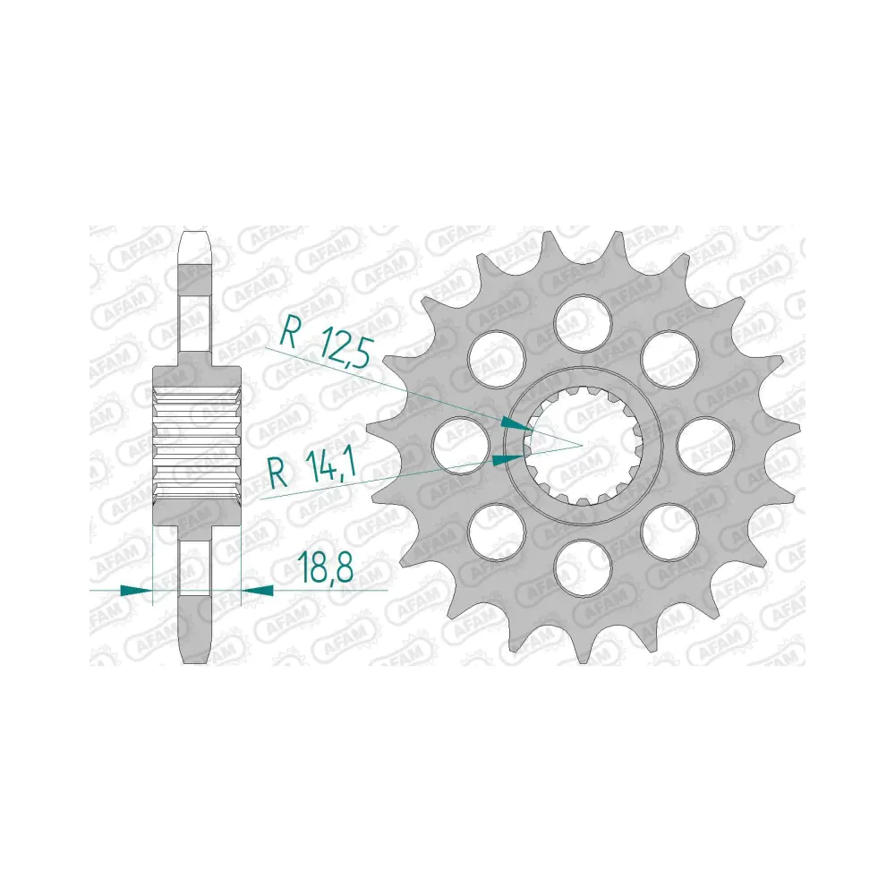 695703-afam-front-sprocket-61602-20-2.webp Преден зъбак 20 Зъба/ 525 BMW F800R 05-20 - Image 1