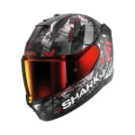 Каска Skwal i3 Hellcat Mat Black Grey Red