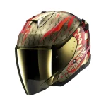 Каска Skwal i3 Jet Venum Black Red Gold