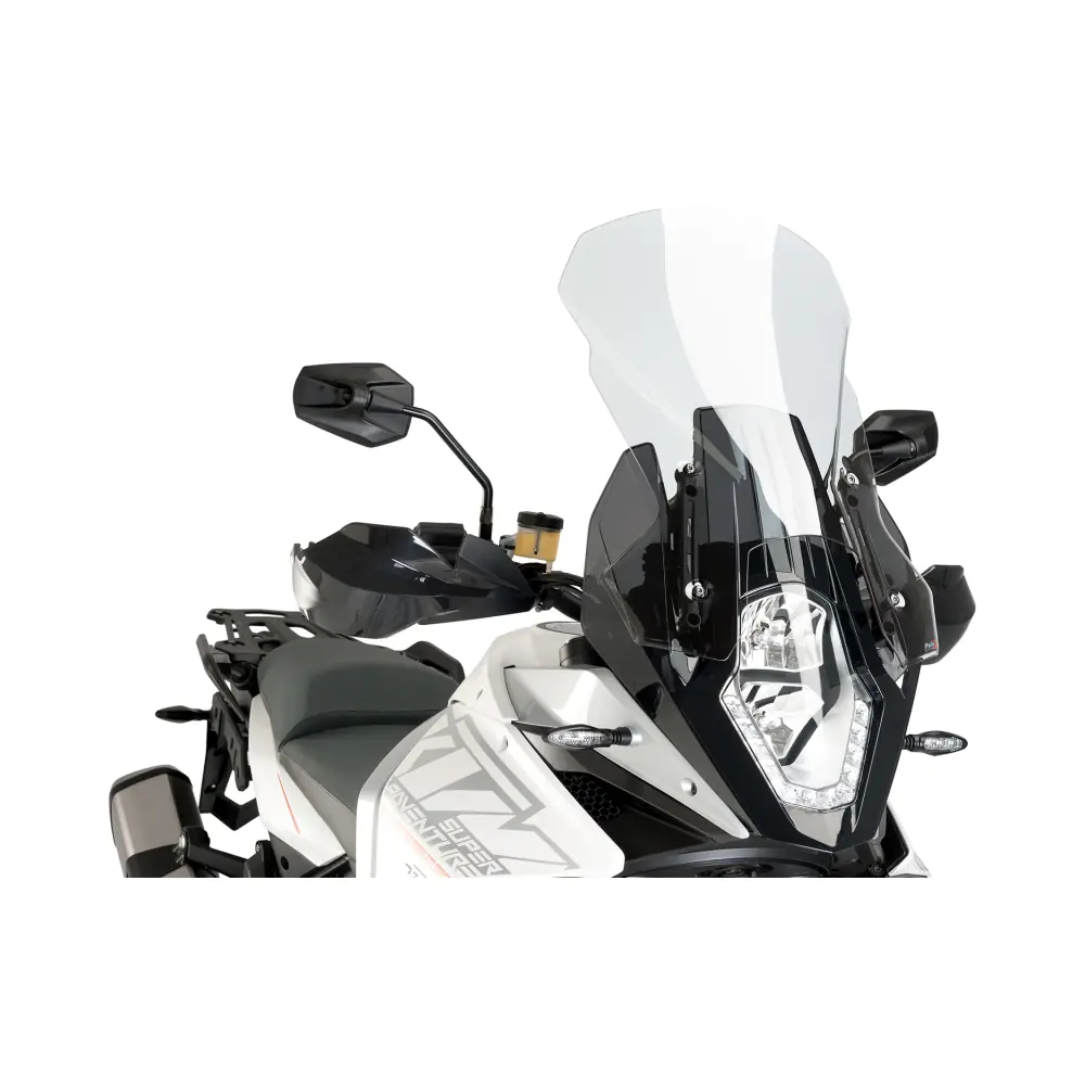 698269-puig-touring-screen-ktm-1290-adevnture-6494w-1-1.webp Слюда Touring KTM ADVENTURE 1050 15-16, 1090 17-19, 1190 13-16, 1290 15-16 Clear - Image 1