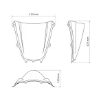 Слюда Z-Racing Yamaha YZF-R9 25-26 Clear - Image 3
