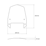 Слюда New Generation Sport Enduro 701, Supermoto 701 15-25 Clear - Image 2