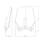 Слюда New Generation Sport Honda CB650R 24-26 Smoke - Image 6