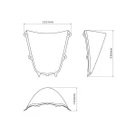 Слюда R-Racer Yamaha YZF-R9 25-26 Clear - Image 2