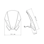 Слюда New Generation Touring Honda CB500 Hornet 24-26 Clear - Image 2
